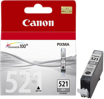Инструкция по заправке картриджа Canon CLI-521G gray серый водный